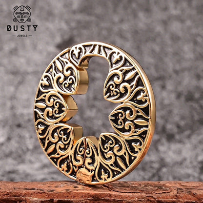 Carved Keyhole Hoop Ear Weights - DustyJewelz