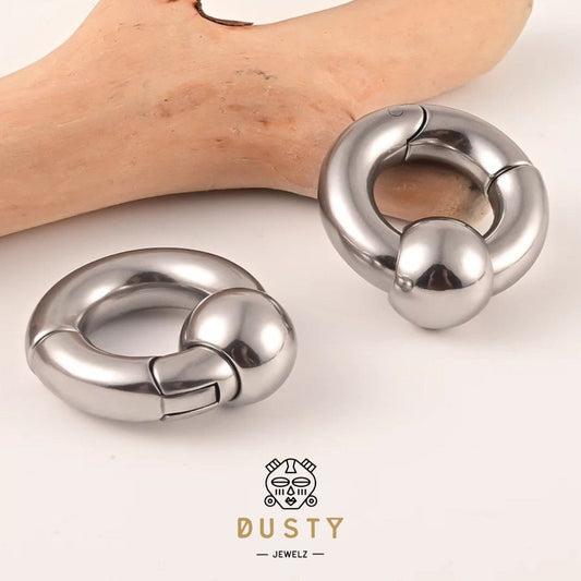 Circle Ear Weights | BCR Magnetic Closure - DustyJewelz