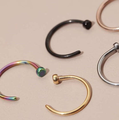 Classic Open Nose Ring | Hoop - DustyJewelz