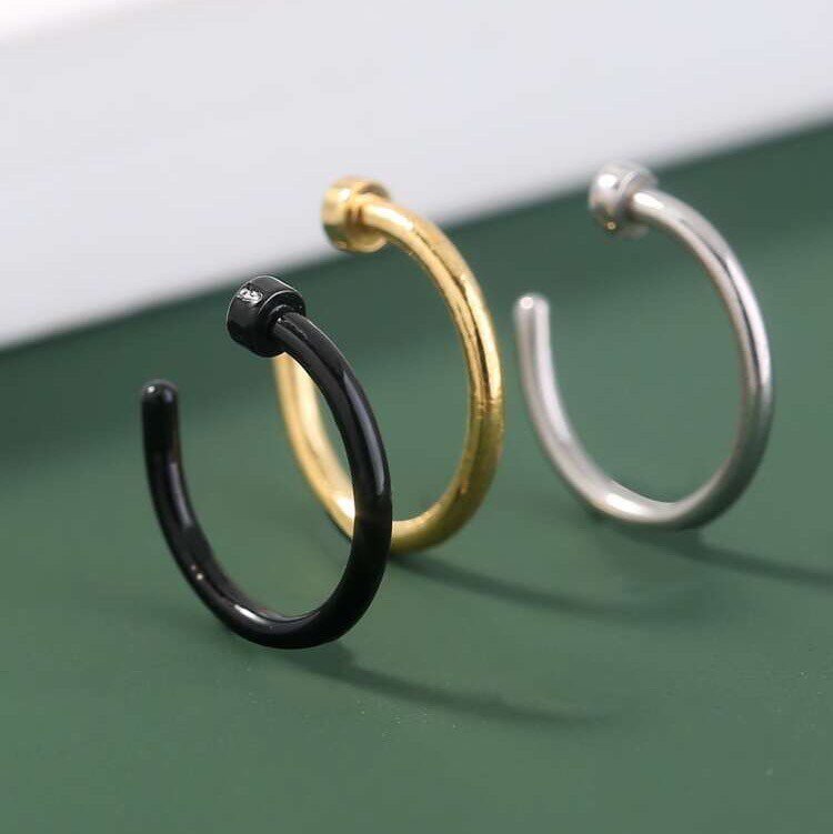 Classic Open Nose Ring | Hoop - DustyJewelz