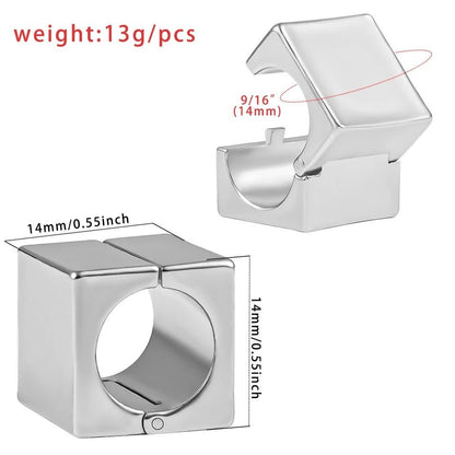 Cubic Lobe Wraps | Ear Hanger Clips | Weights - DustyJewelz
