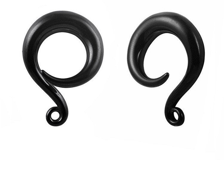 DIY Curled Ear Hooks For Ear Weights - DustyJewelz