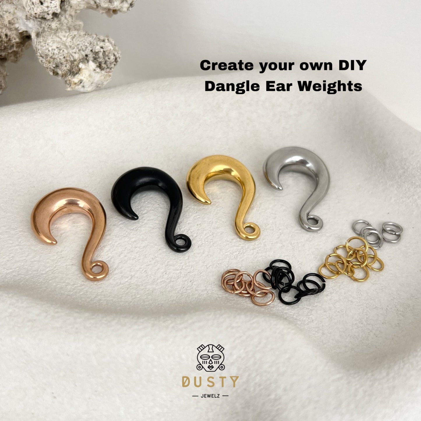 DIY Curled Ear Hooks For Weights And Hangers - DustyJewelz