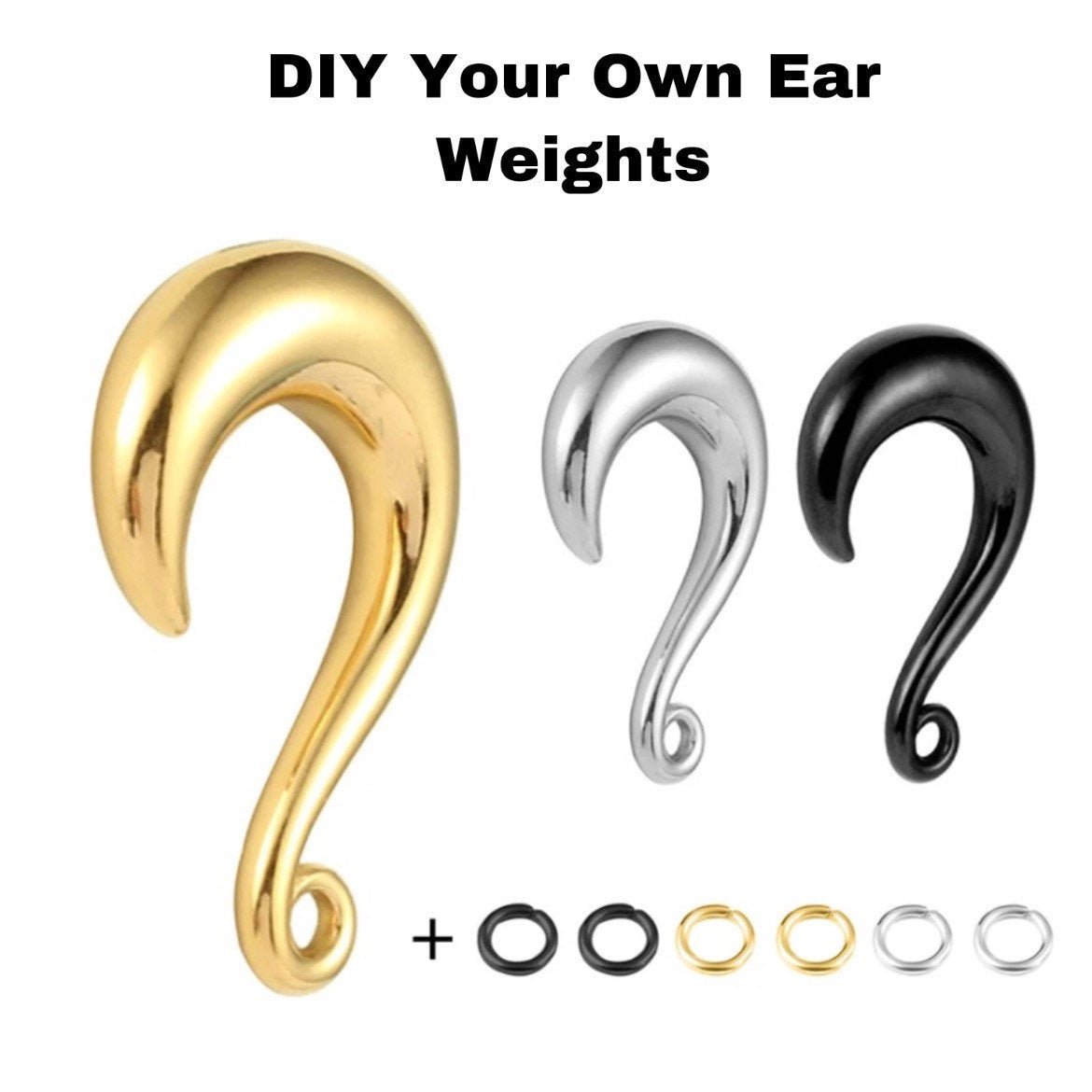 DIY Curled Ear Hooks For Weights And Hangers - DustyJewelz