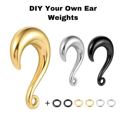 DIY Curled Ear Hooks For Weights And Hangers - DustyJewelz