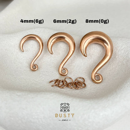 DIY Curled Ear Hooks For Weights And Hangers - DustyJewelz