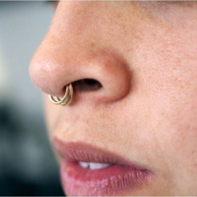 Double Layered Septum Clicker | Cartilage Piercing - DustyJewelz