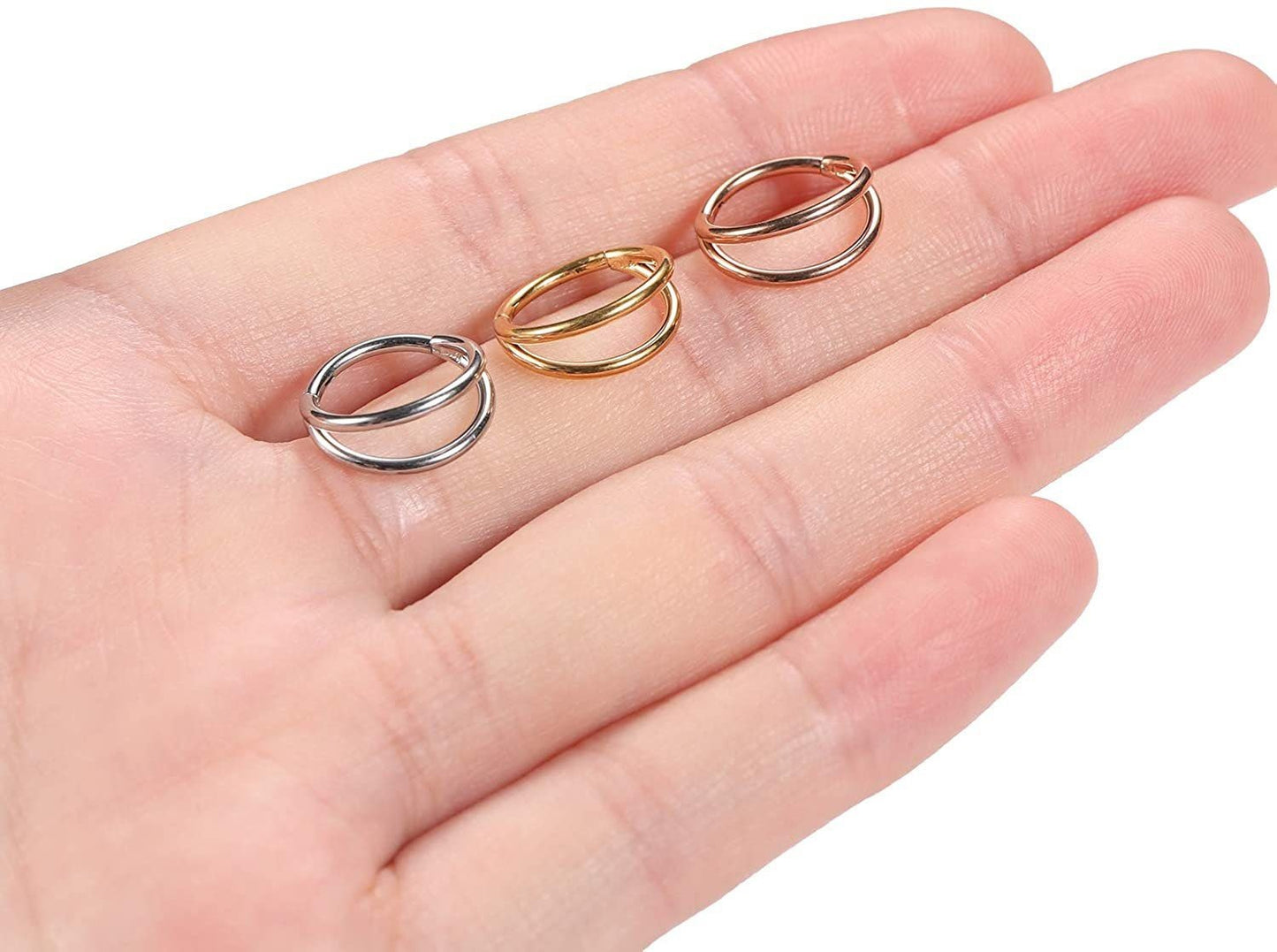 Double Layered Septum Clicker | Cartilage Piercing - DustyJewelz