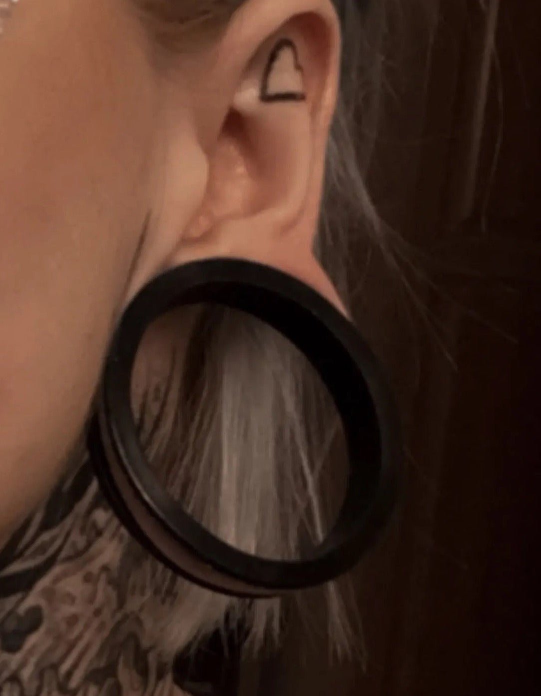 Extra Big Silicone Tunnels | Flexible Plugs | BLACK | 28mm-76mm