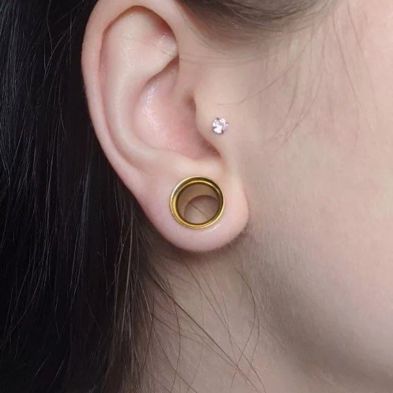 Eyelet Tunnels | Single Flare | Stainless Steel | Rubber-O Ring