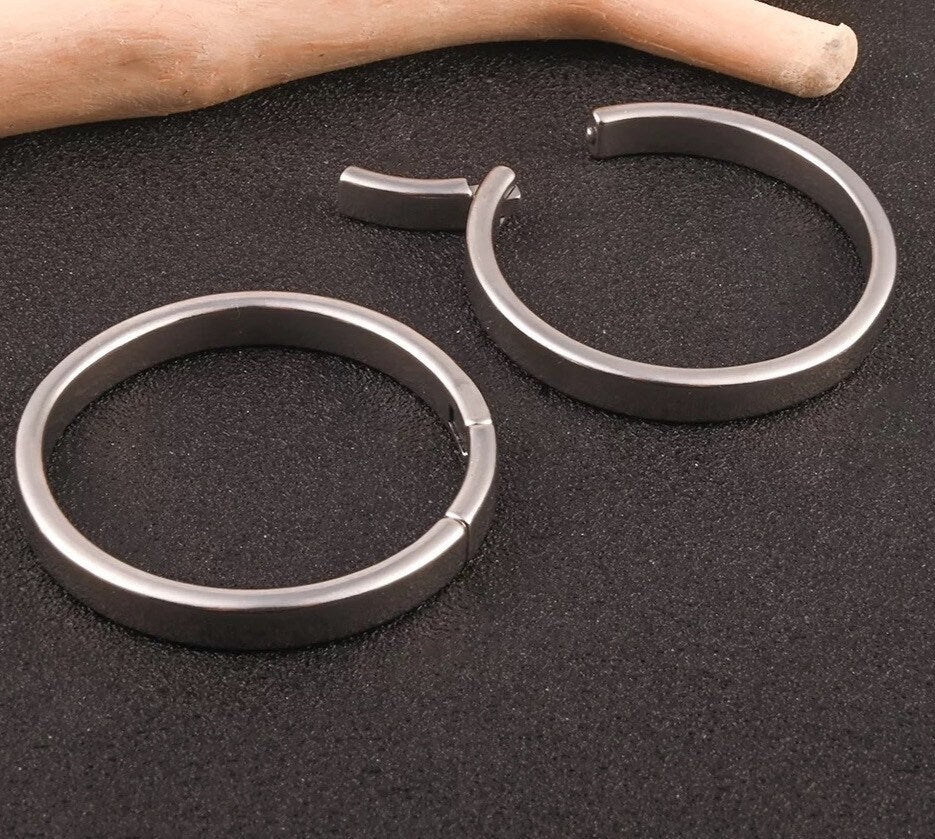 Flat Hoop Ear Weights | Magnetic Lobe Hangers