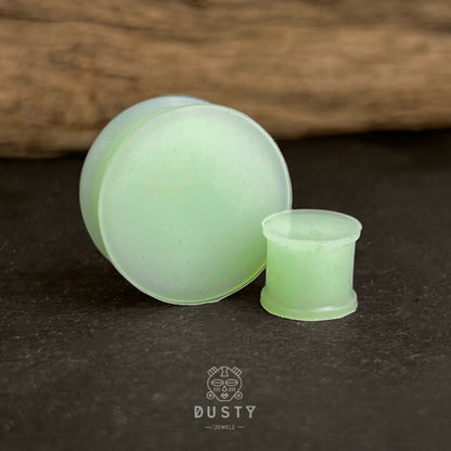 Glow In The Dark Silicone Plugs | Double Flare - DustyJewelz