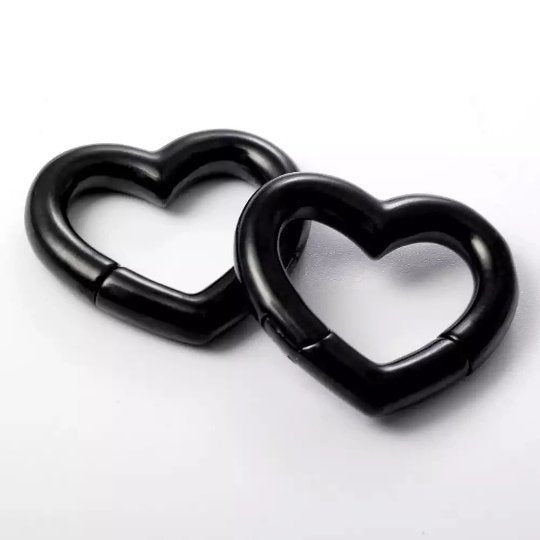 Heart Ear Weights | Magnetic Lobe Hanger - DustyJewelz