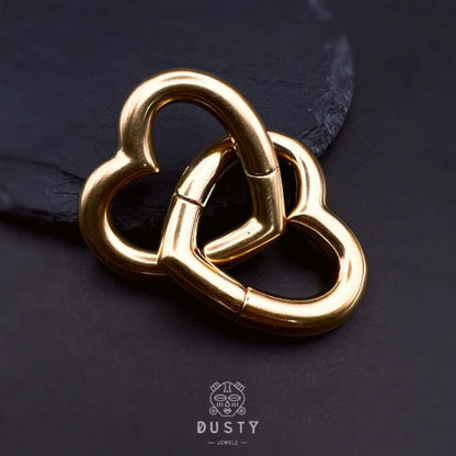 Heart Ear Weights | Magnetic Lobe Hanger - DustyJewelz