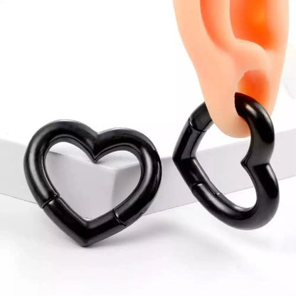 Heart Ear Weights | Magnetic Lobe Hanger - DustyJewelz