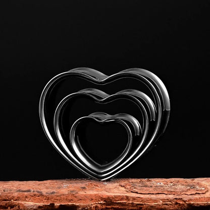 Heart Swirl Ear Tunnels | Spiral Multi Layered Steel Plugs - DustyJewelz