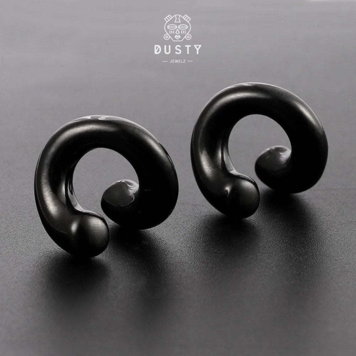 Lobe Wrap Cuffs Ear Hangers | Spiral Weights - DustyJewelz