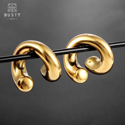 Lobe Wrap Cuffs Ear Hangers | Spiral Weights - DustyJewelz