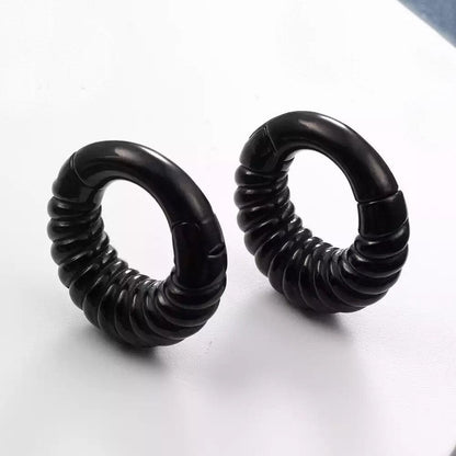Magnetic Circle Ear Weight| Stainless Steel Gauge Ear Weights | Hoops | Ear Plugs | Body Jewelry | Ear Hanger - DustyJewelz