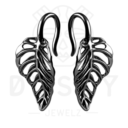 Monstera Leaf Ear Weights | Lobe Hangers