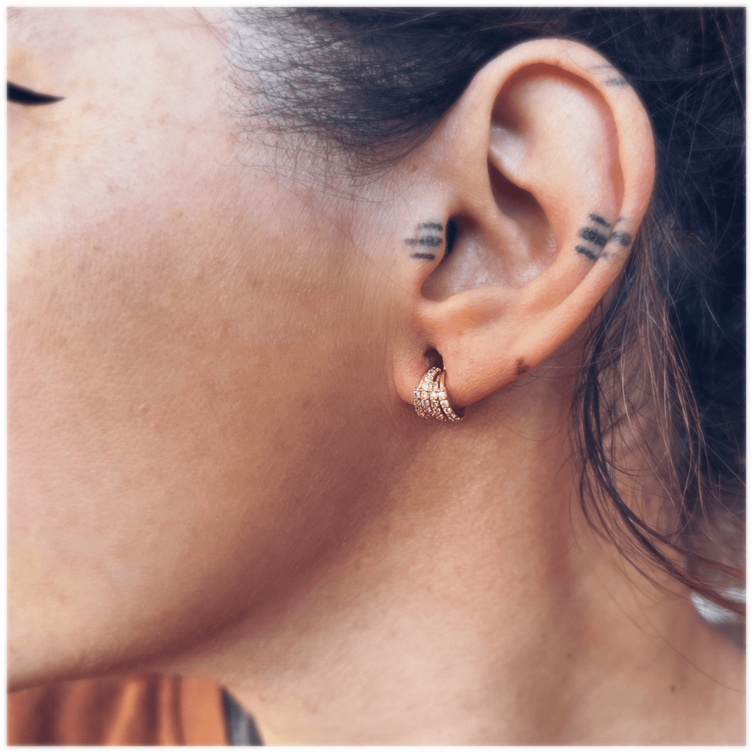 Amazon.com: Daith Hoop Earring Piercing Diamond Cut Ear Ring Thin Small  Jewelry : Handmade Products