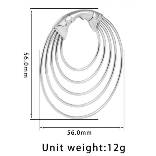 Multi Layered Hoop Ear Weights | Lobe Hangers