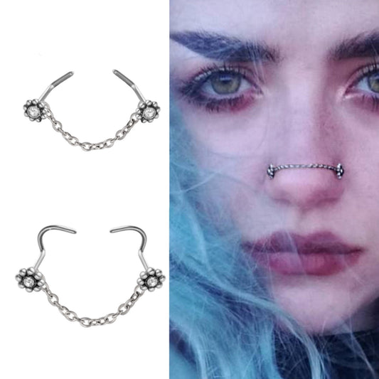 Nose Chain And Studs Set