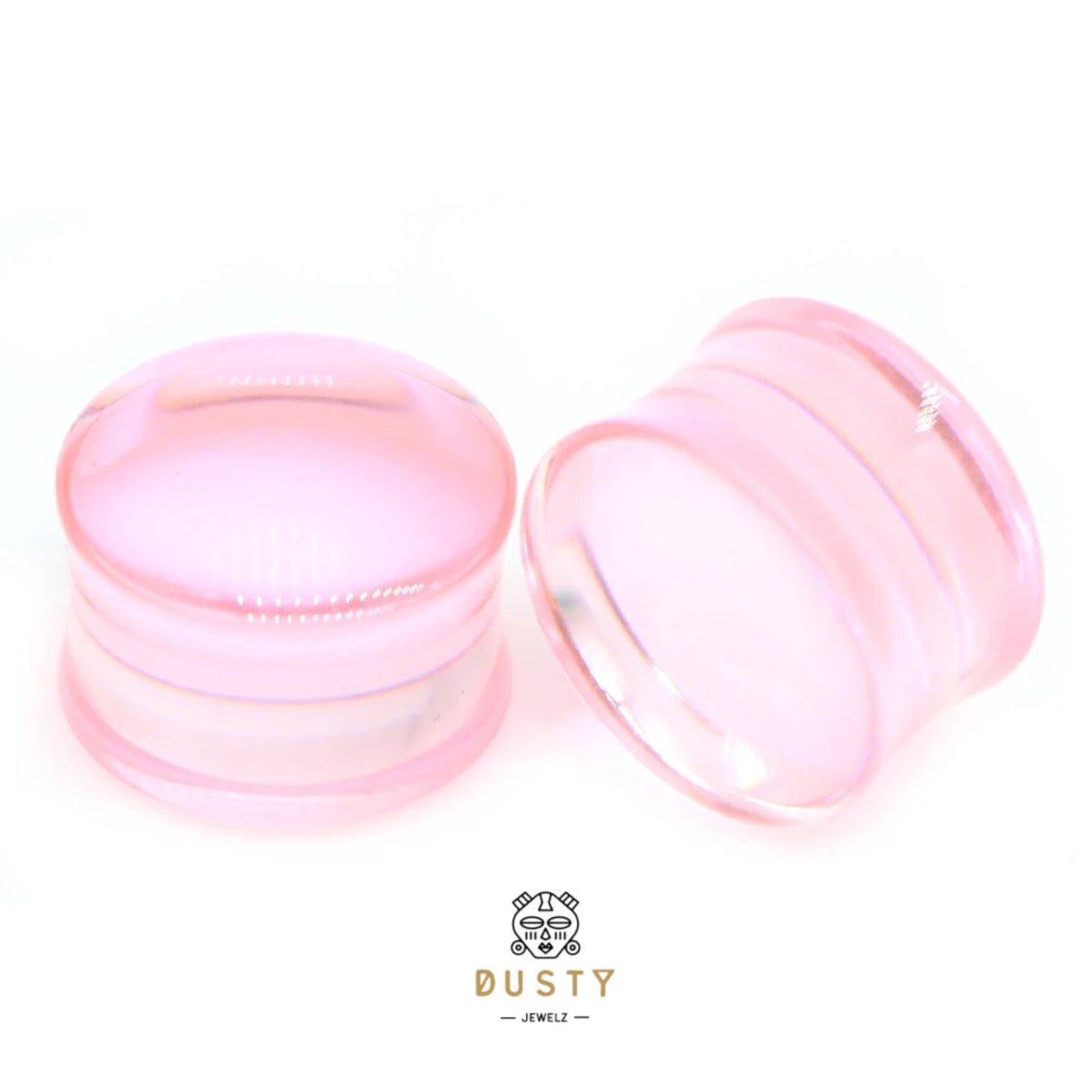 Pink Acrylic Plugs | Double Flare | 0G - 30mm - DustyJewelz