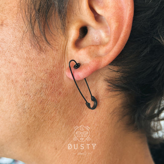 Safety Pin Earrings | Stainless Steel Drop Earring - DustyJewelz