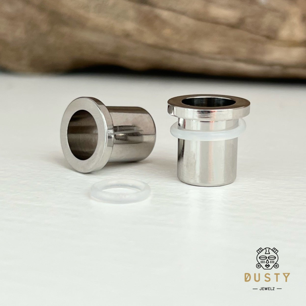 Single Flare Steel Tunnels | Dead Stretching Plugs| 10.5mm-25mm | 0.5mm Increments - DustyJewelz