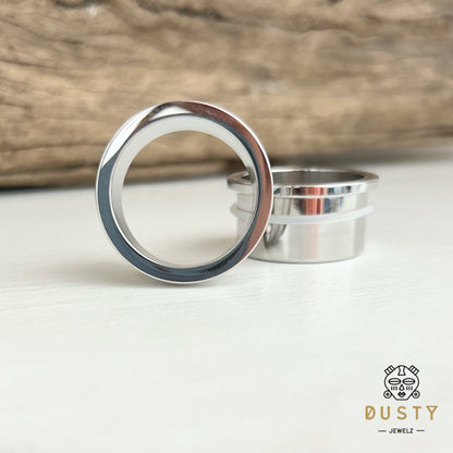 Single Flare Steel Tunnels | Dead Stretching Plugs| 10.5mm-25mm | 0.5mm Increments - DustyJewelz