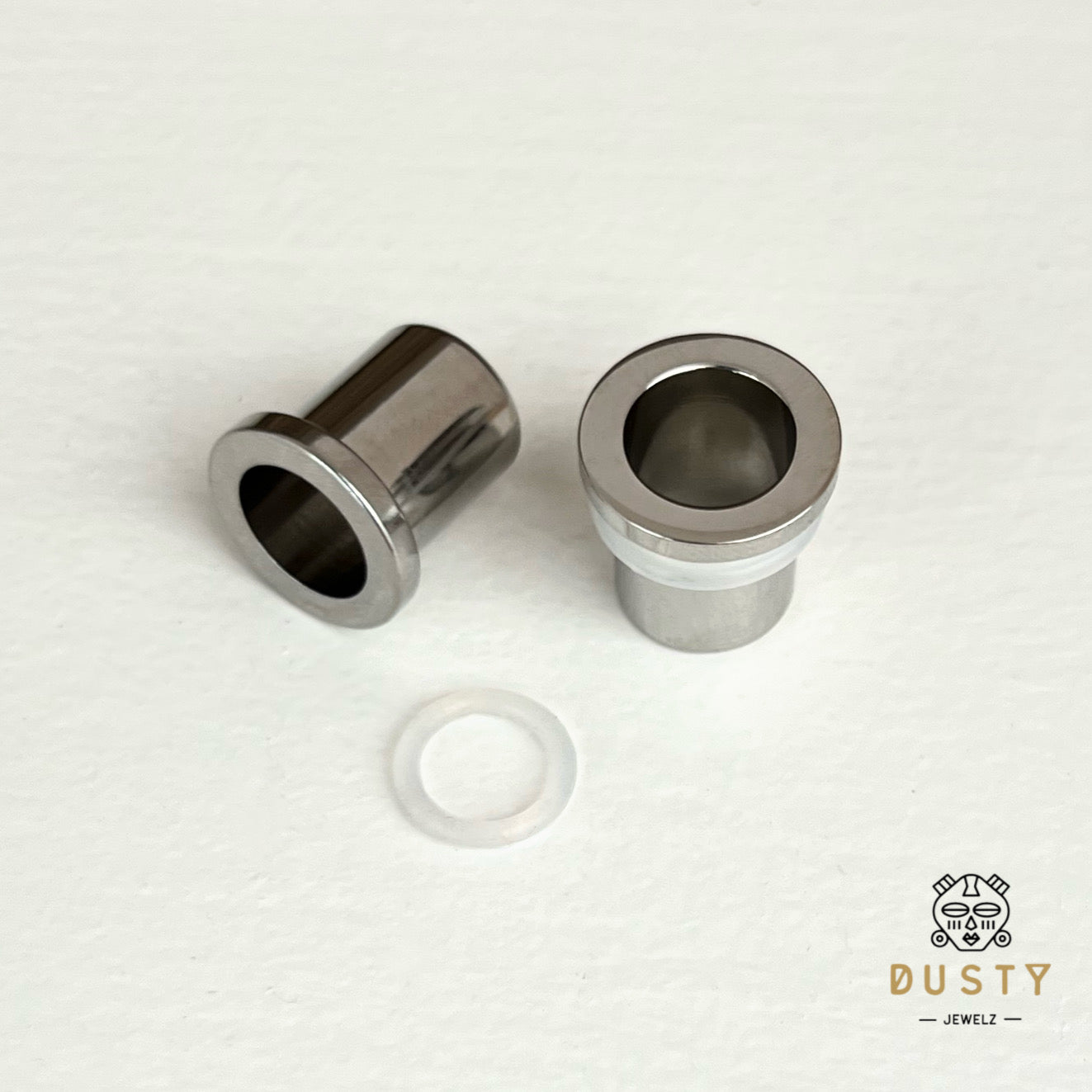 Single Flare Steel Tunnels | Dead Stretching Plugs| 10.5mm-25mm | 0.5mm Increments - DustyJewelz