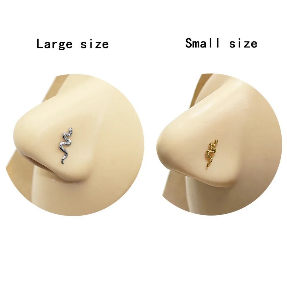 Snake Nose Stud - DustyJewelz