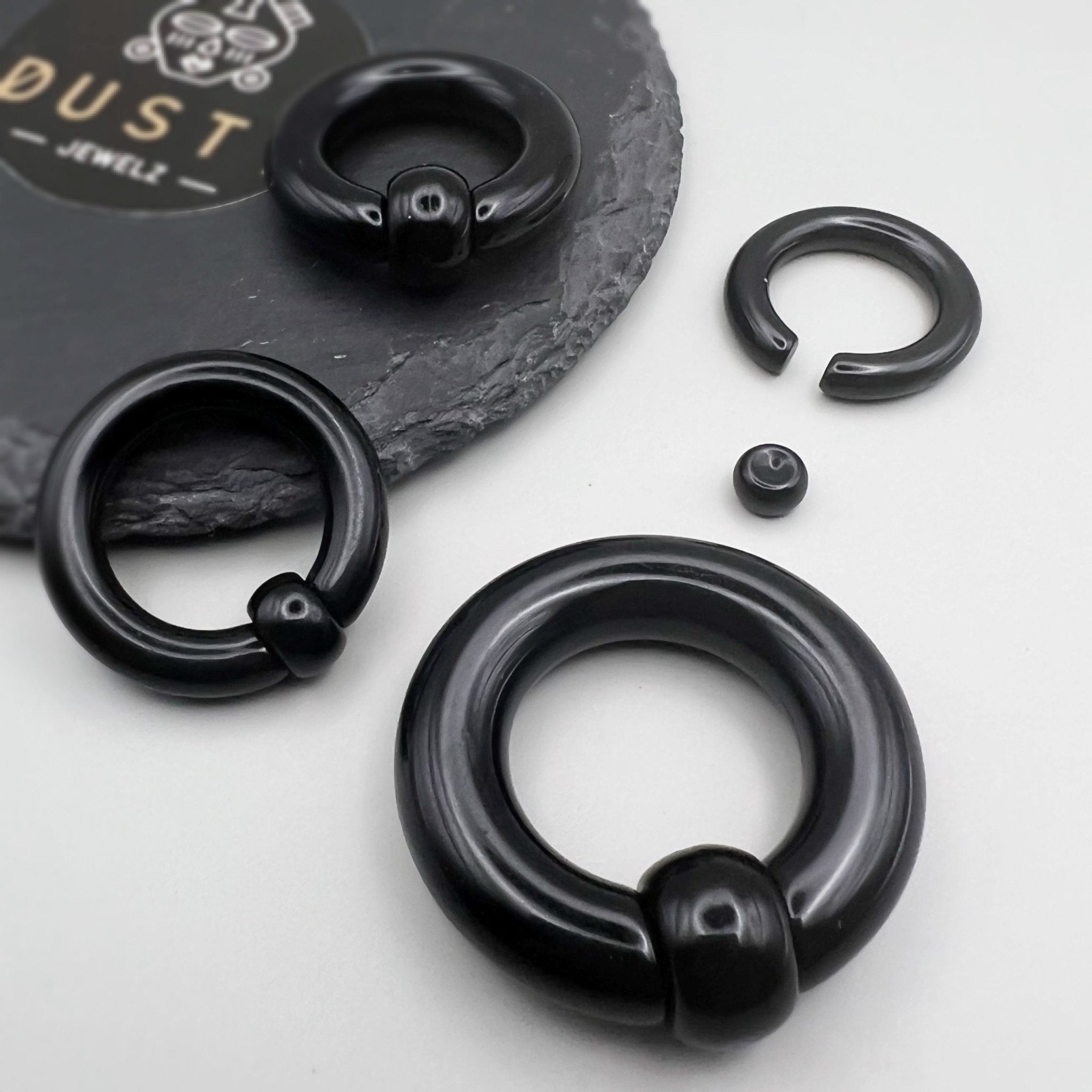 Spring Loaded Cobb Rings Spring Loaded Captive Bead Rings – DustyJewelz