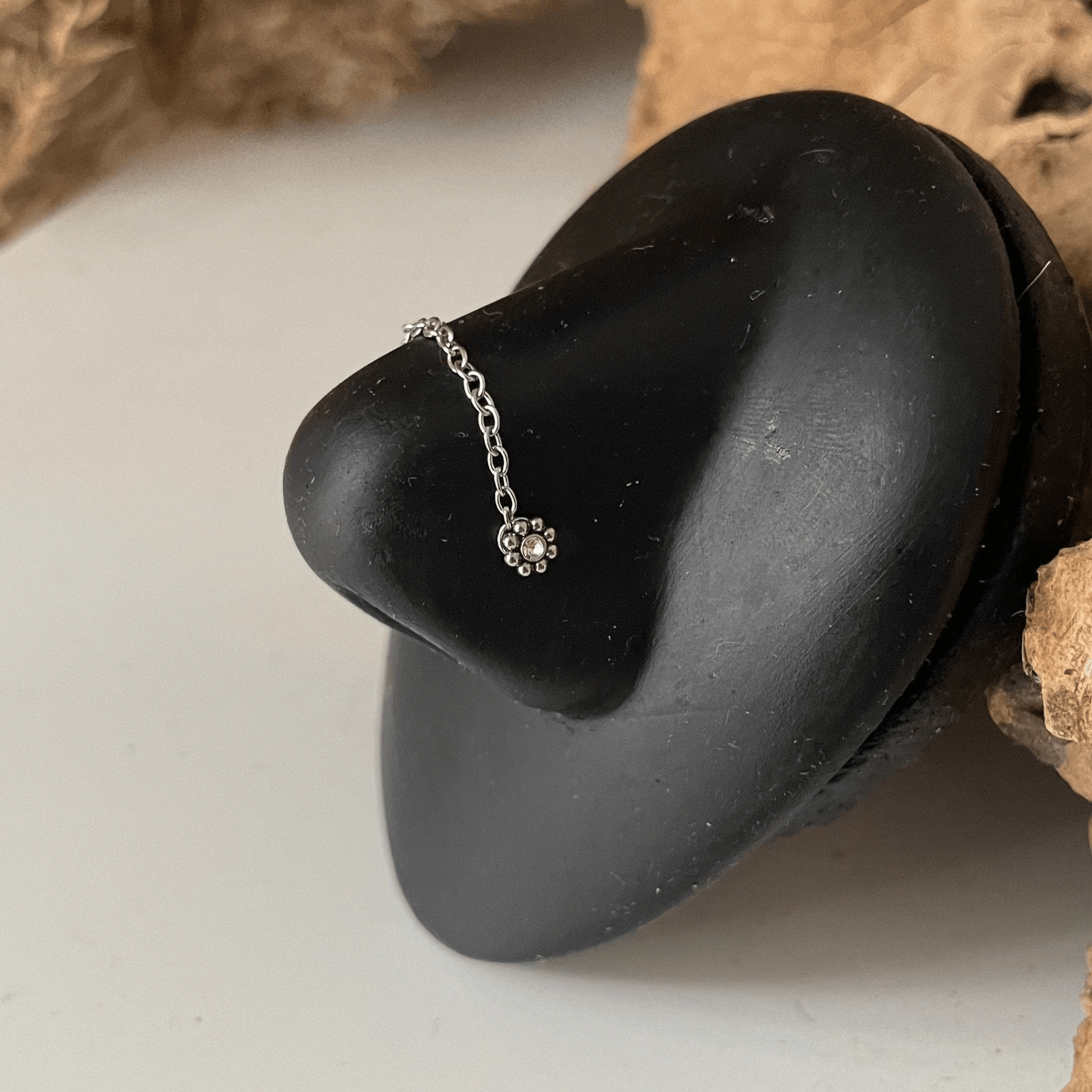 Stainless Steel Nose Chain And Stud Set | Bogo | Piercing Chains| Nostril Chain, Nasalang | Nosechain, Nose Bridge | Alternative Jewelry - DustyJewelz