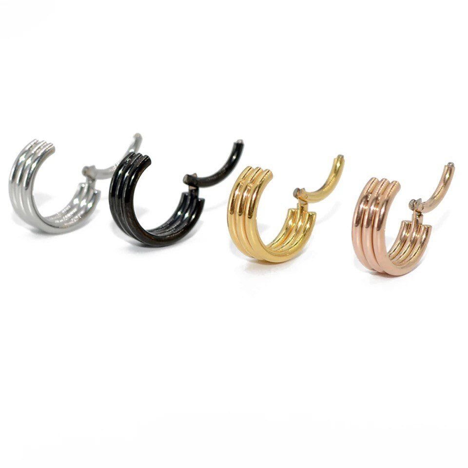 Triple Stack Clicker | Septum Ring - DustyJewelz